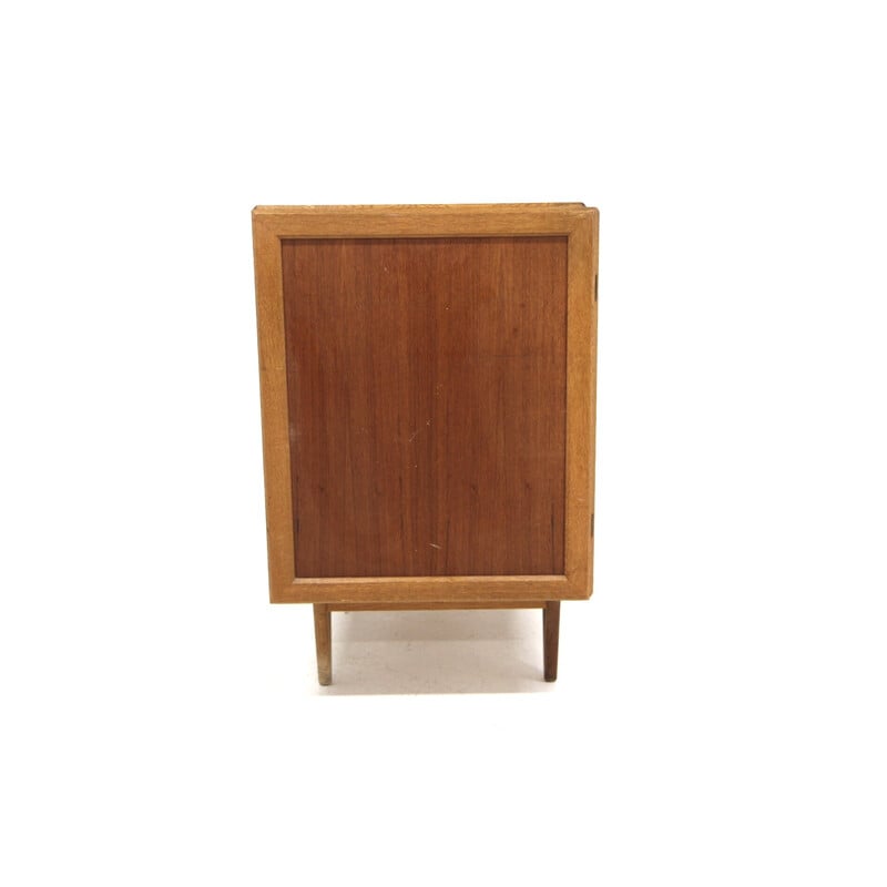 Vintage oak and metal chest of drawers by Bengt Ruda for Möbel-Iikéa, Sweden 1969