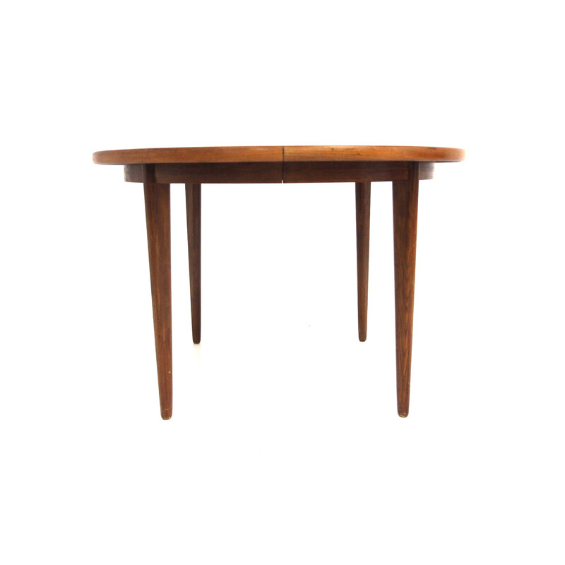 Vintage teak dining table with 2 extensions, Sweden 1960