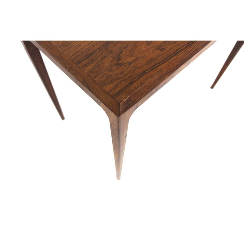 Vintage rosewood side table by Johannes Andersen for Silkeborg, Denmark 1960