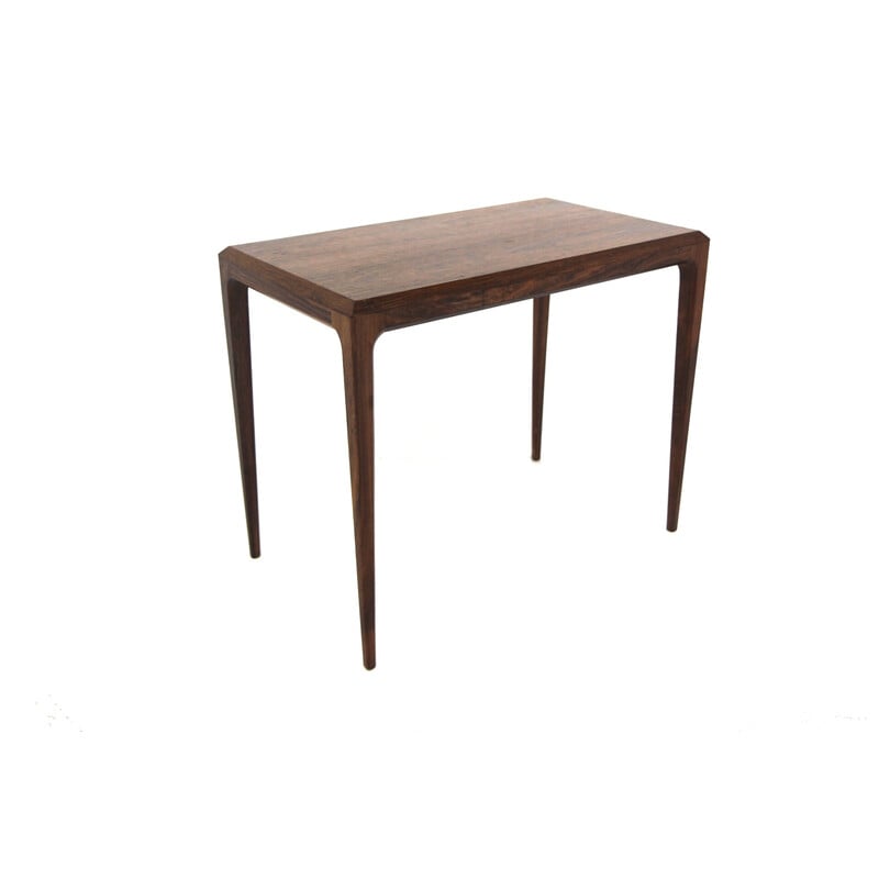 Table d'appoint vintage en palissandre par Johannes Andersen pour Silkeborg, Danemark 1960