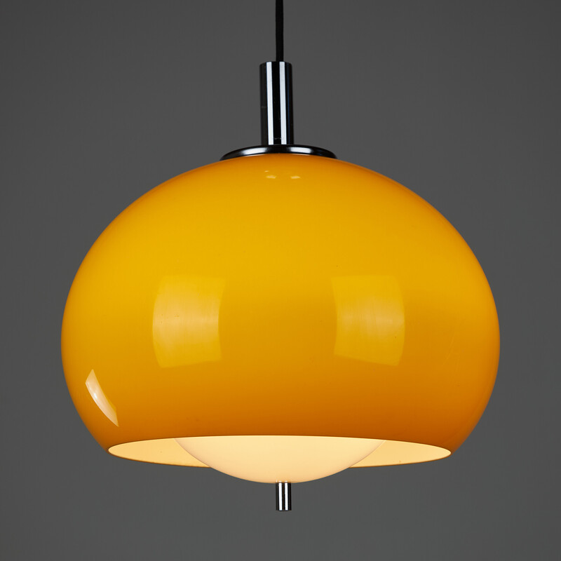 Vintage “Burgos” pendant lamp by Harvey Guzzini for Meblo, 1970