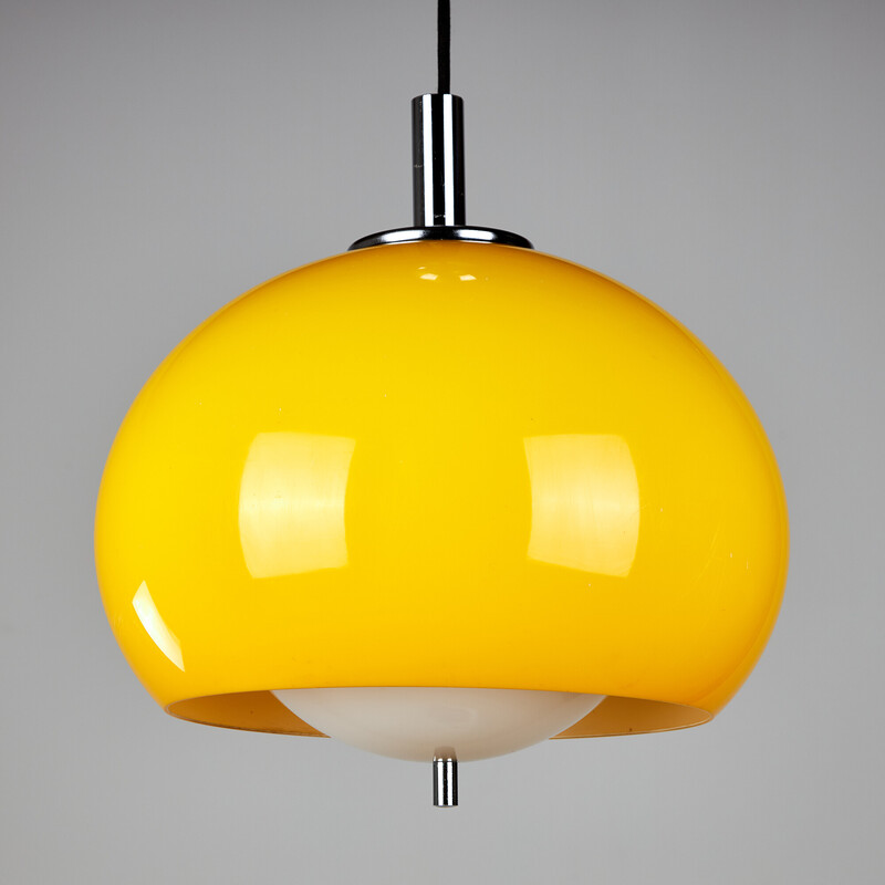 Vintage “Burgos” pendant lamp by Harvey Guzzini for Meblo, 1970