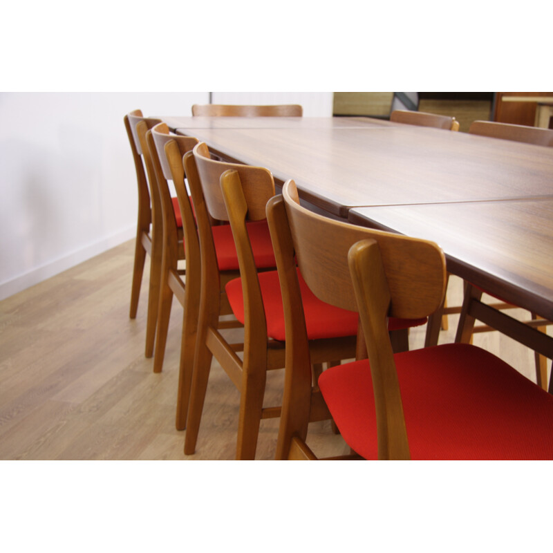 Danish extendable dining table in teak - 1960s