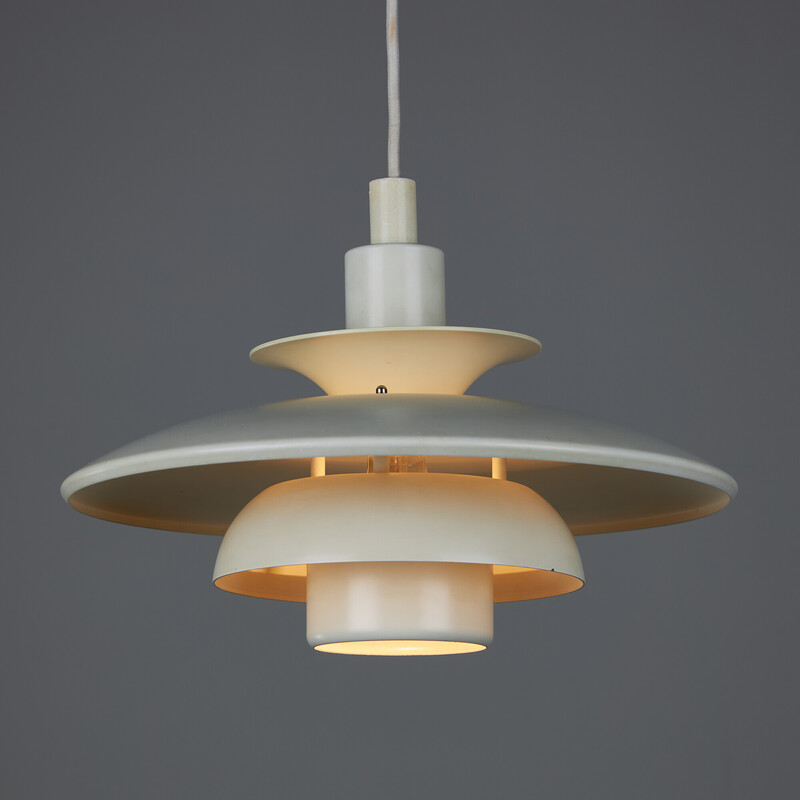 Vintage aluminum pendant lamp for Ljuskär, 1970