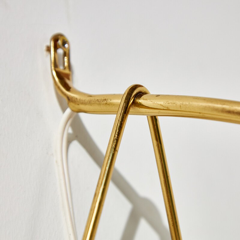 Vintage brass and metal lamp by Rupert Nikoll, Austria 1950