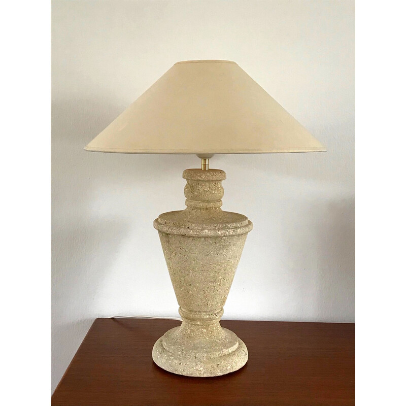 Lampe vintage en pierre du Gard, 1970