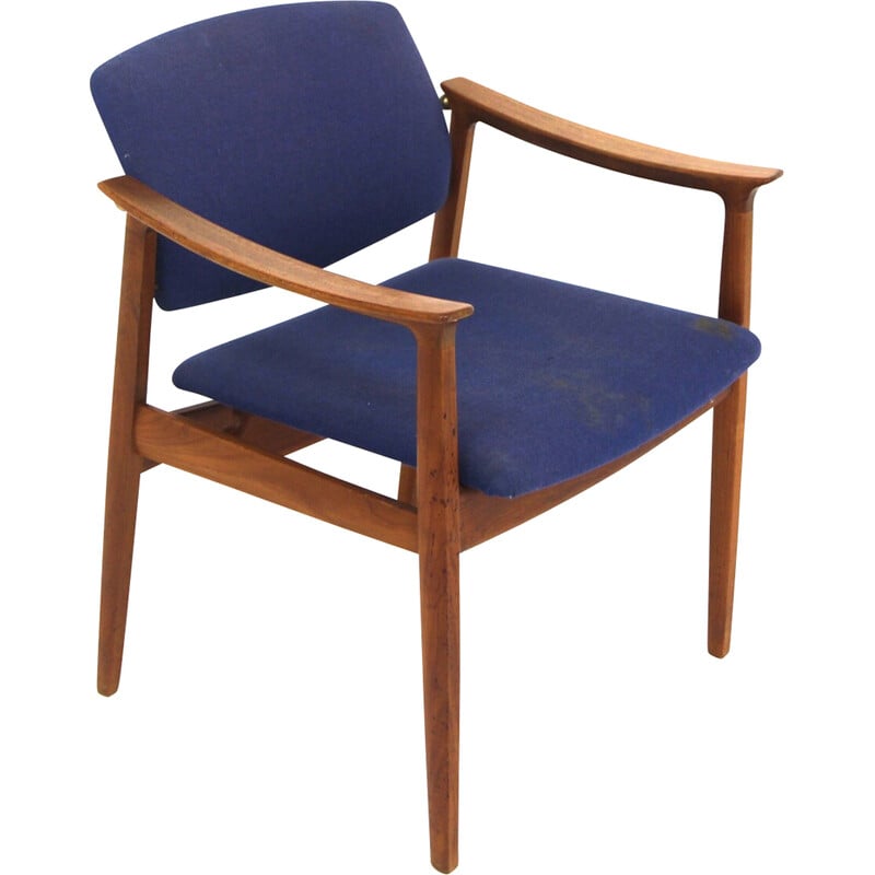 Fauteuil vintage modèle 189 en teck par Tove et Edvard Kindt-Larsen pour France et Søn, Danemark 1960