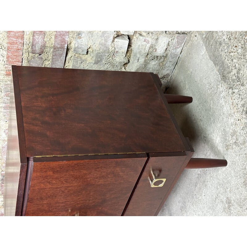 Vintage mahogany storage unit, Denmark 1950