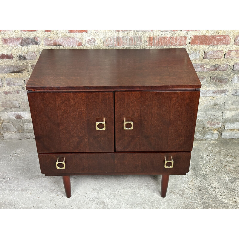 Vintage mahogany storage unit, Denmark 1950