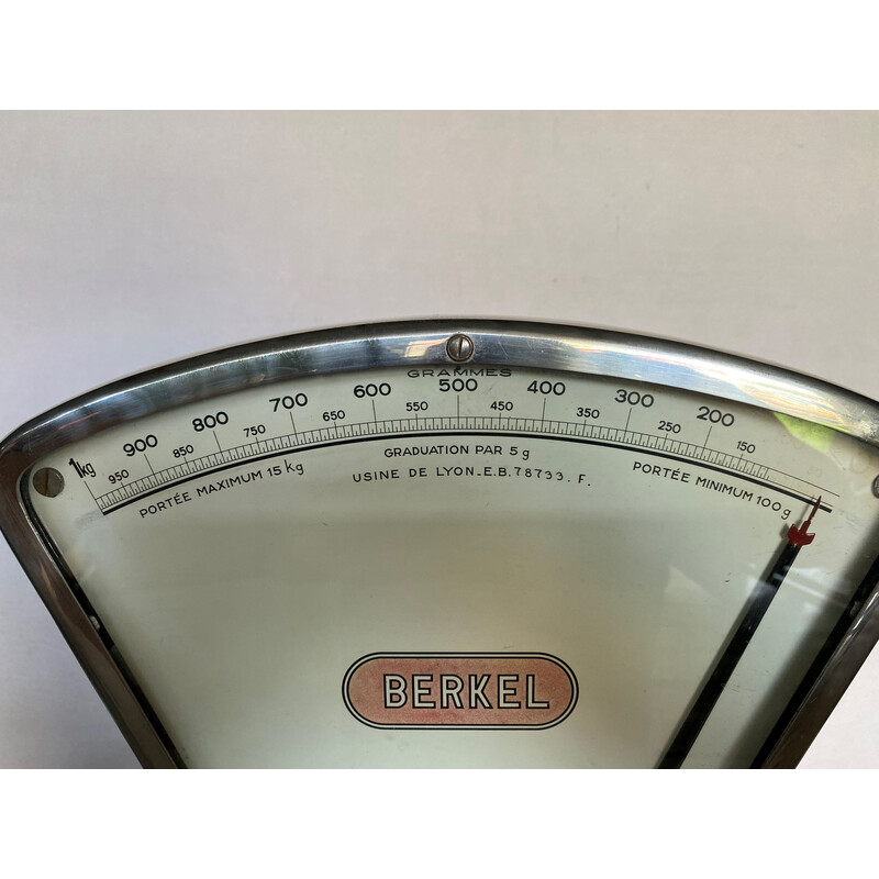 Vintage stainless steel commercial scale for Berkel, 1970