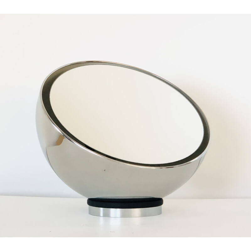 Lampe de table miroir vintage Eyeball, Italie 1970