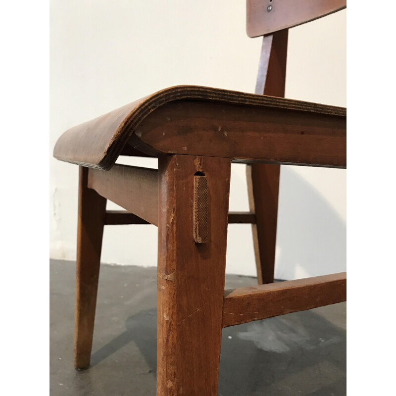 "Tout bois" chair by Jean Prouvé - 1940s