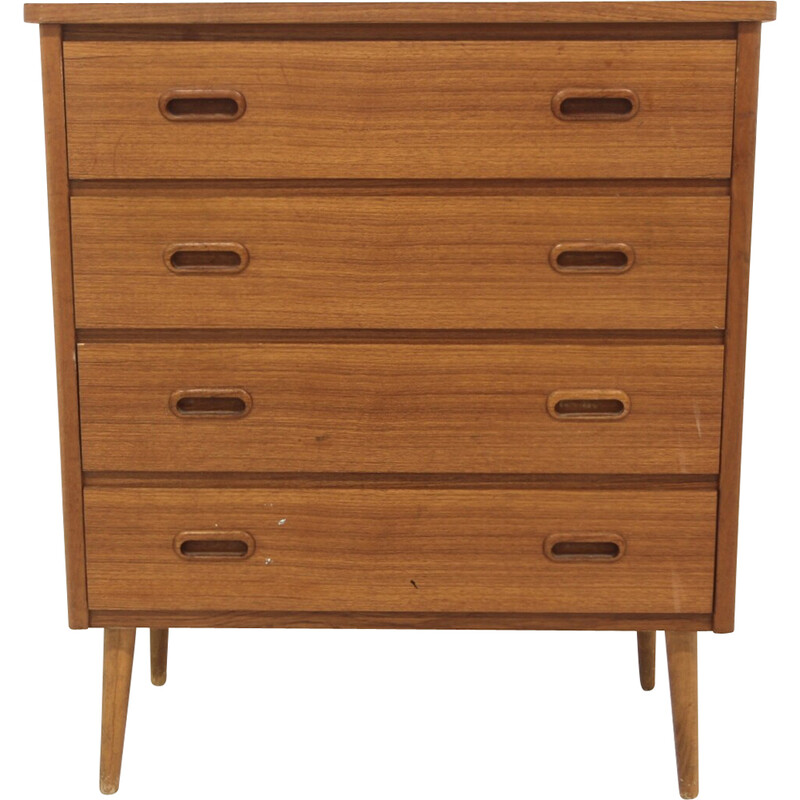 Vintage teak and oak chest of drawers, Sweden 1960