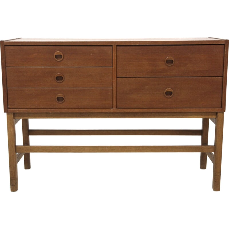 Vintage teak and oak chest of drawers, Sweden 1960