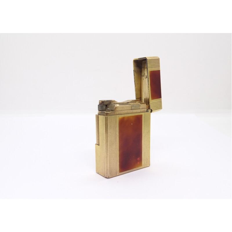 Luxury vintage lighter plated in yellow gold for La Maison S.t. Dupont