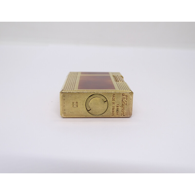 Luxury vintage lighter plated in yellow gold for La Maison S.t. Dupont