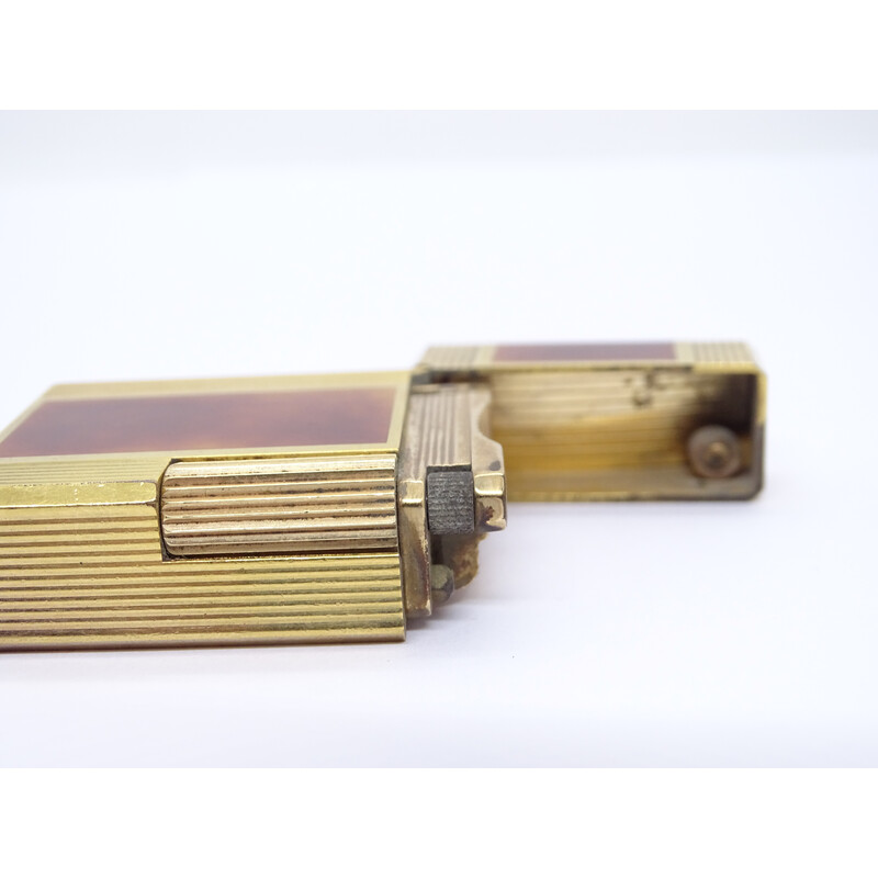 Luxury vintage lighter plated in yellow gold for La Maison S.t. Dupont