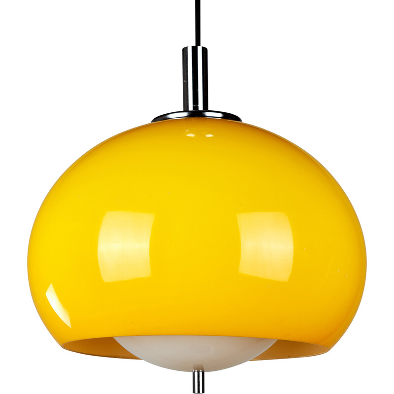 Vintage “Burgos” pendant lamp by Harvey Guzzini for Meblo, 1970