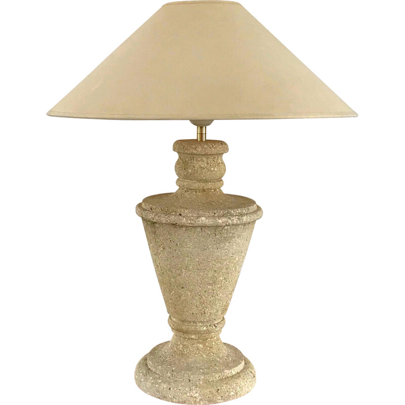 Lampe vintage en pierre du Gard, 1970