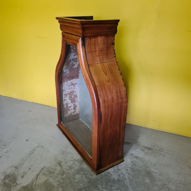 Vintage mahogany table display case, France