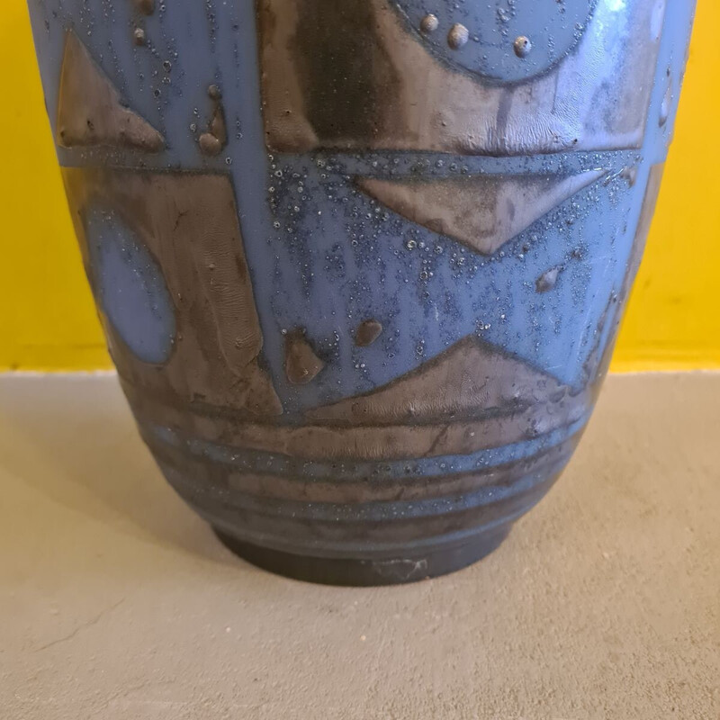 Vintage Fat Lava Ankara vase in earthenware ceramic for Carstens Tönnieshof, Germany 1960