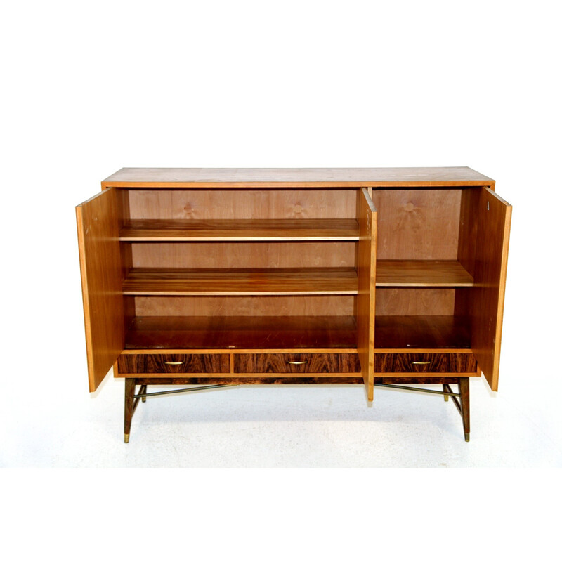 Vintage teak and beech sideboard, Sweden 1950