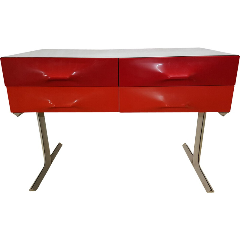 DF 2000 double side console table with 6 drawers by Raymond Loewy - 1960s