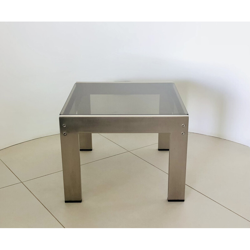 Table basse carrée par Gae Aulenti, Italie années 70