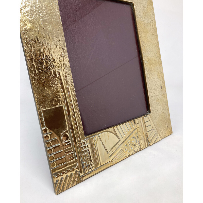 Modern vintage brass frame