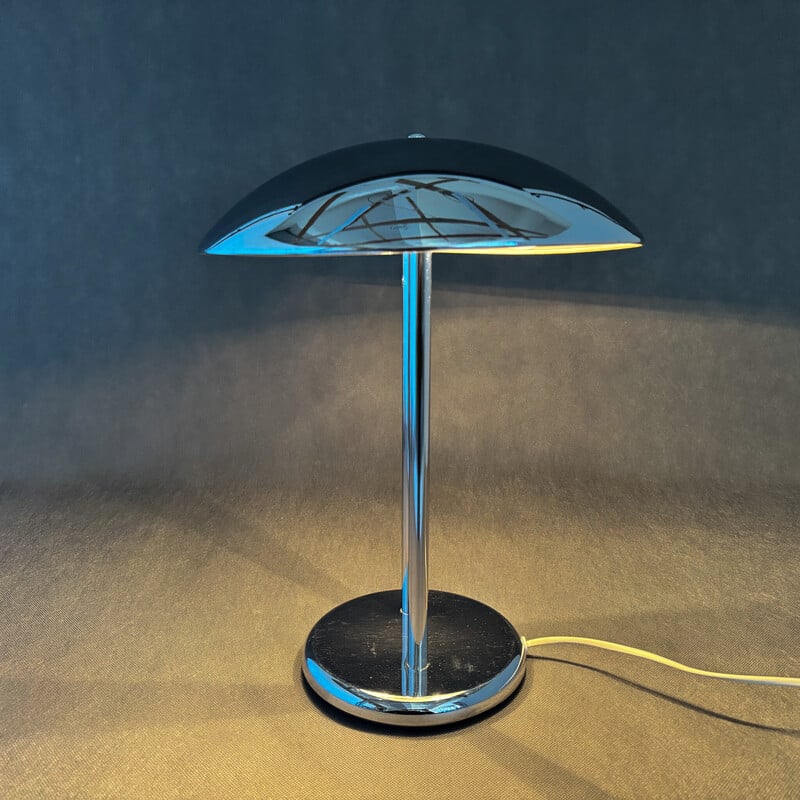 Lámpara seta vintage en acero cromado de Robert Sonneman para Ikea, 1980