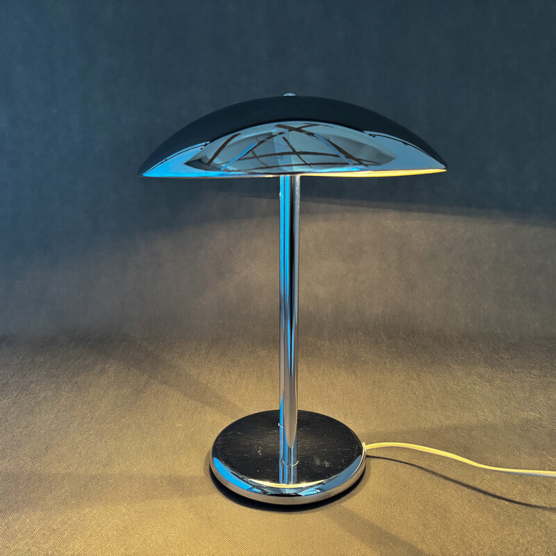 Vintage mushroom lamp in chrome steel by Robert Sonneman for Ikea, 1980