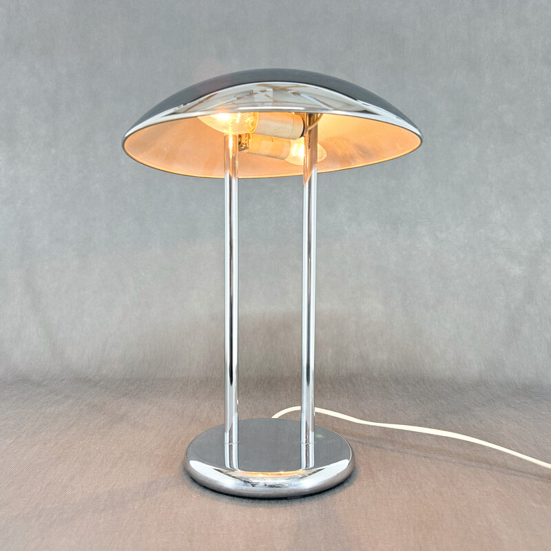 Vintage paddestoel lamp in chroomstaal van Robert Sonneman voor Ikea, 1980