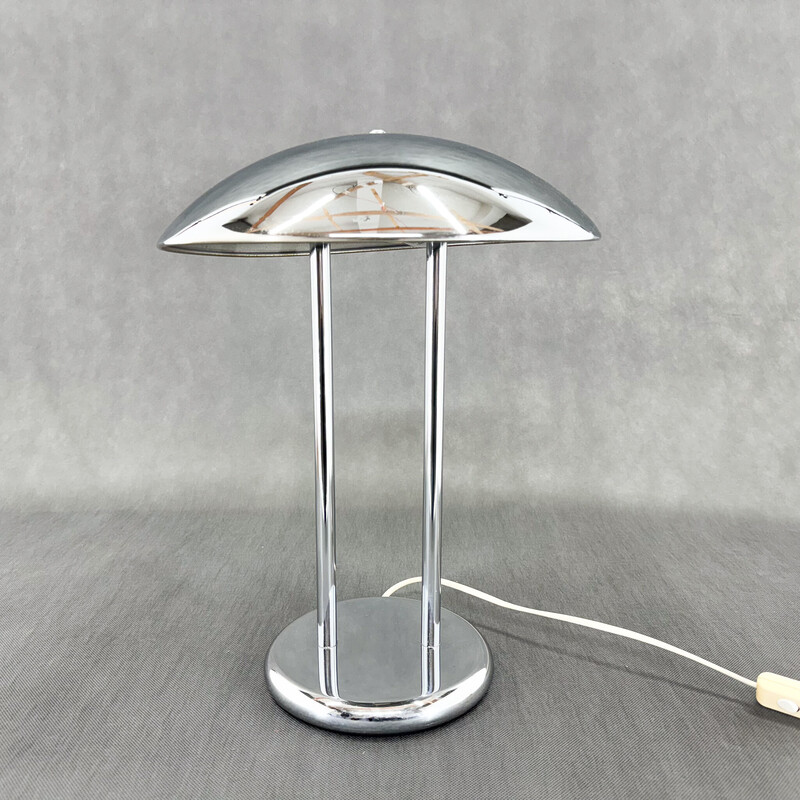 Lampe vintage champignon en acier chromé de Robert Sonneman pour Ikea, 1980