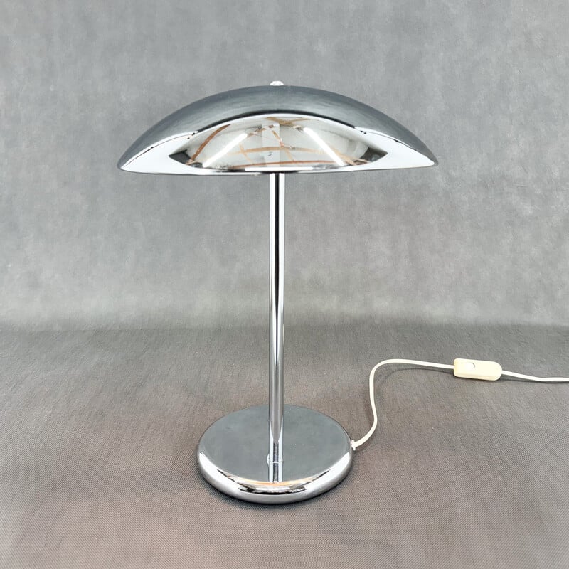 Lámpara seta vintage en acero cromado de Robert Sonneman para Ikea, 1980