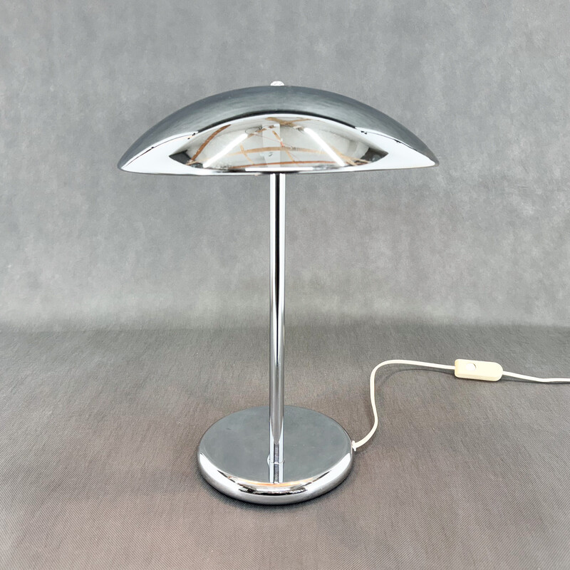 Lampe vintage champignon en acier chromé de Robert Sonneman pour Ikea, 1980