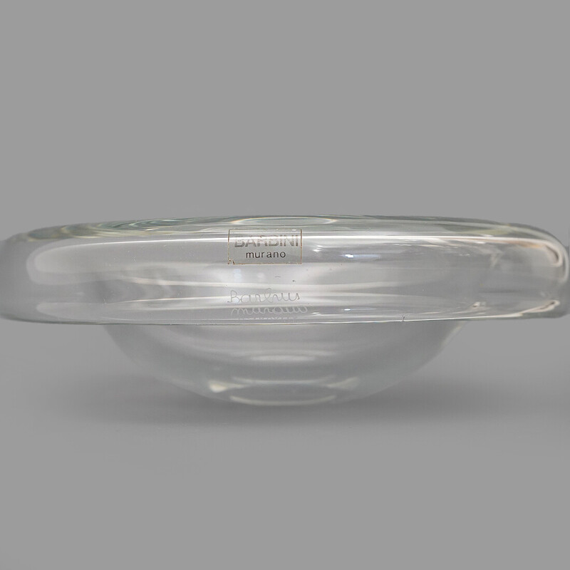 Set of 3 vintage Murano glass bowls by Alfredo Barbini for Vetreria Alfredo Barbini, Italy 1970