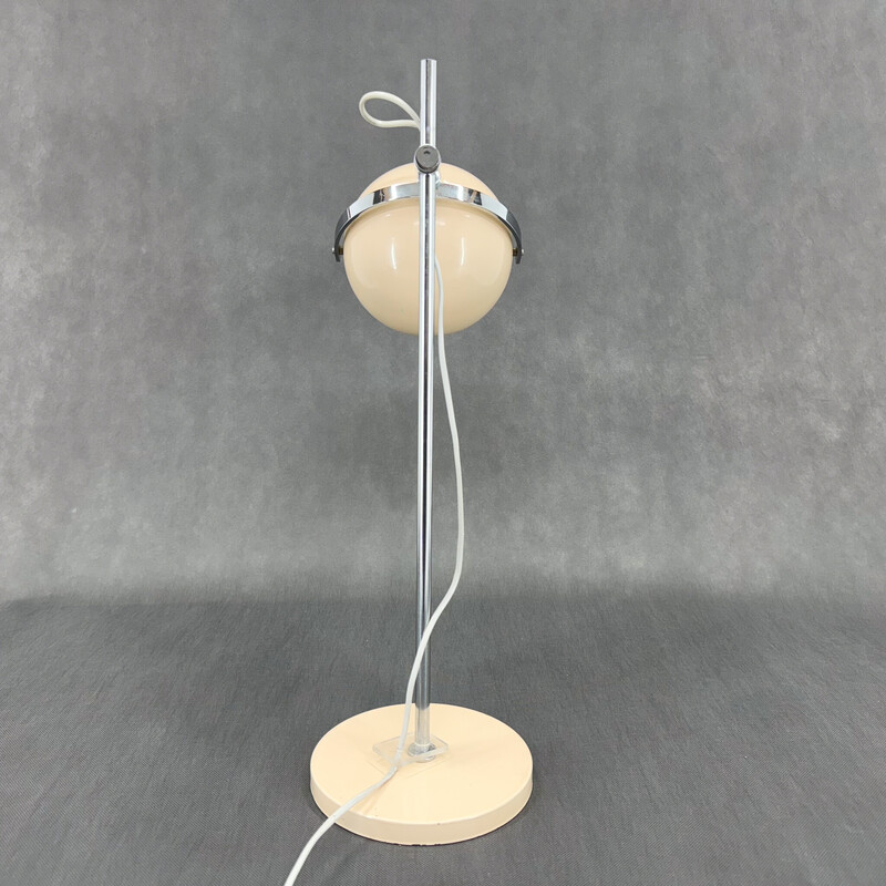 Vintage Space Age Eyeball adjustable table lamp, Italy 1960