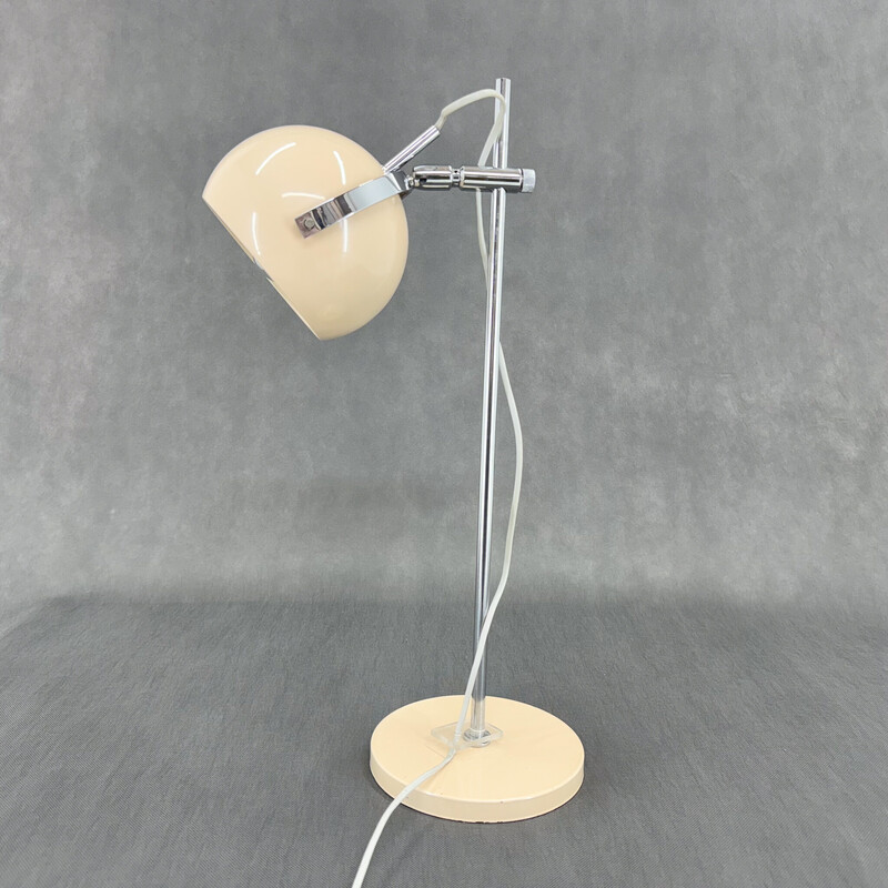 Lámpara de sobremesa regulable Vintage Space Age Eyeball, Italia 1960
