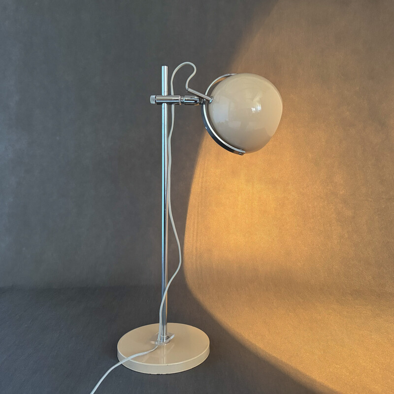 Vintage Space Age Eyeball adjustable table lamp, Italy 1960