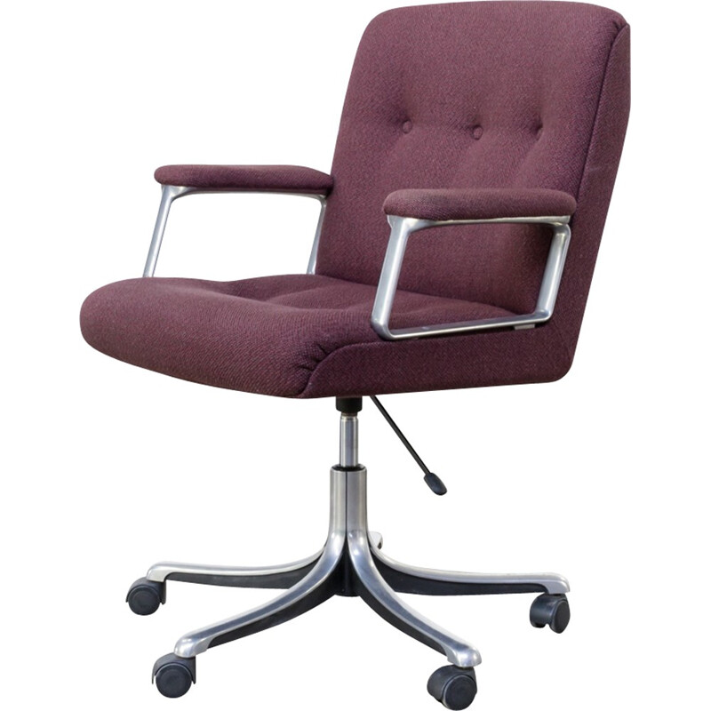 Fauteuil de bureau pivotant P128 de Osvaldo Borsani pour Tecno - 1960