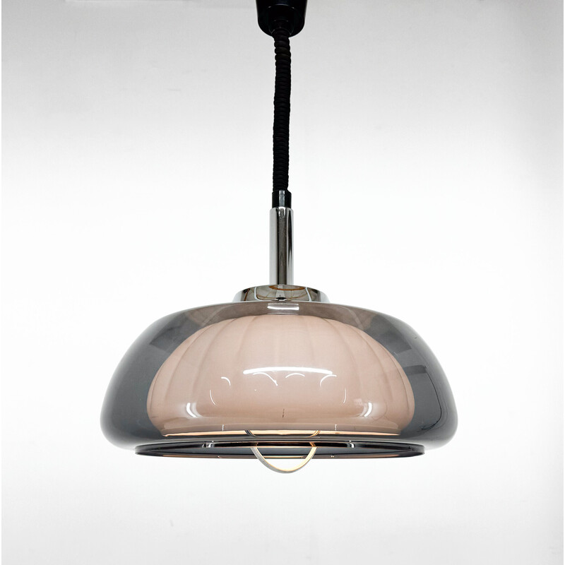 Vintage adjustable Space Age pendant lamp, Italy