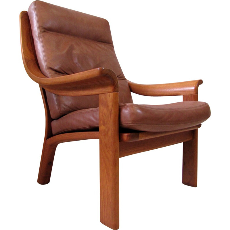 Pair of Danish teak armchairs for Poul Jeppesen - 1980s