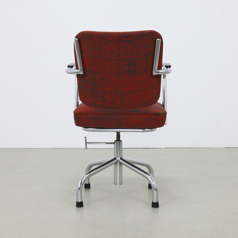 Vintage office chair with metal ottoman by Paul Schuitema for Fana, 1960