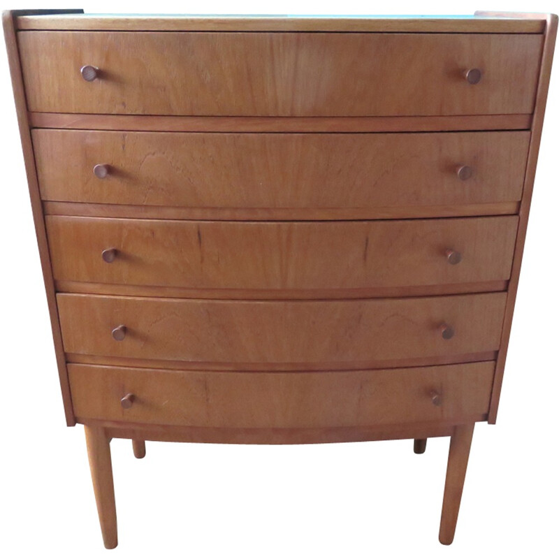 Small teak Danish chest of drawers  - 1950s