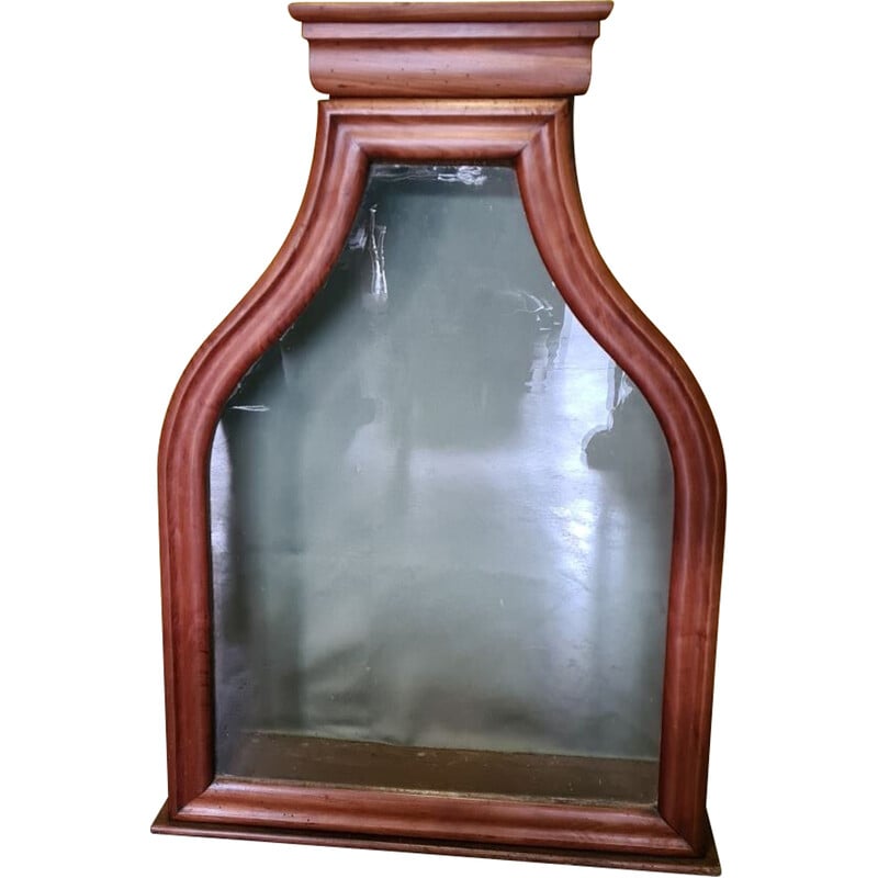 Vintage mahogany table display case, France