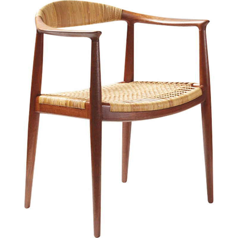 Teak JH-501 chair by Hans J. Wegner for Johannes Hansen - 1940s