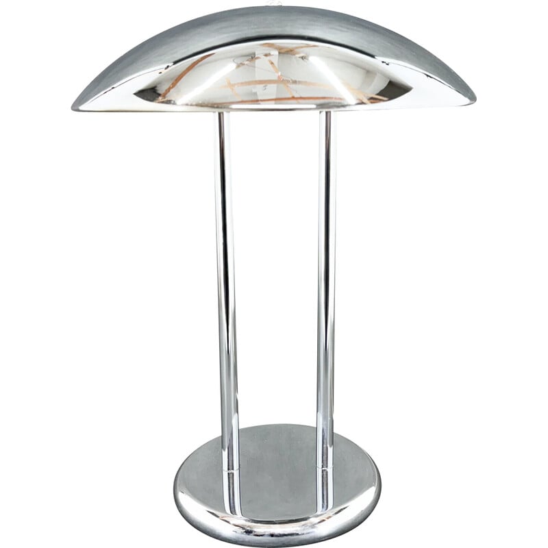 Lampe vintage champignon en acier chromé de Robert Sonneman pour Ikea, 1980