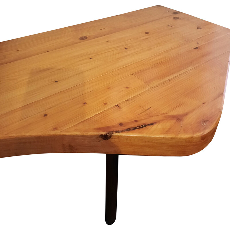 Vintage bar console in solid pine by Charlotte Perriand for Les Arcs