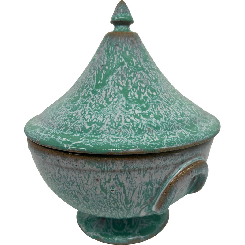 Caja de cerámica vintage para La Vallée Noire