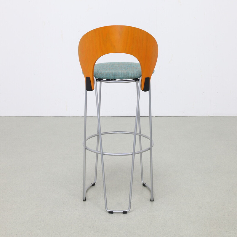 Set of 4 vintage bar stools, 1990